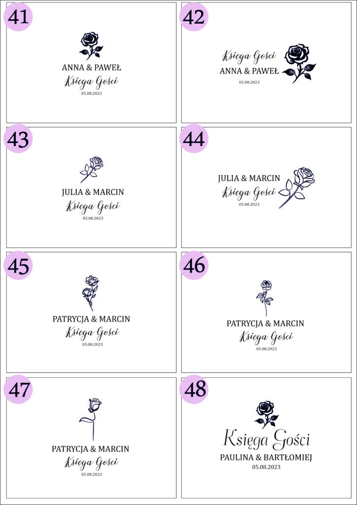 drewniana personalizowana księga gości