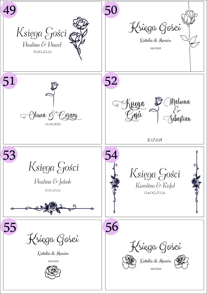 drewniana personalizowana księga gości