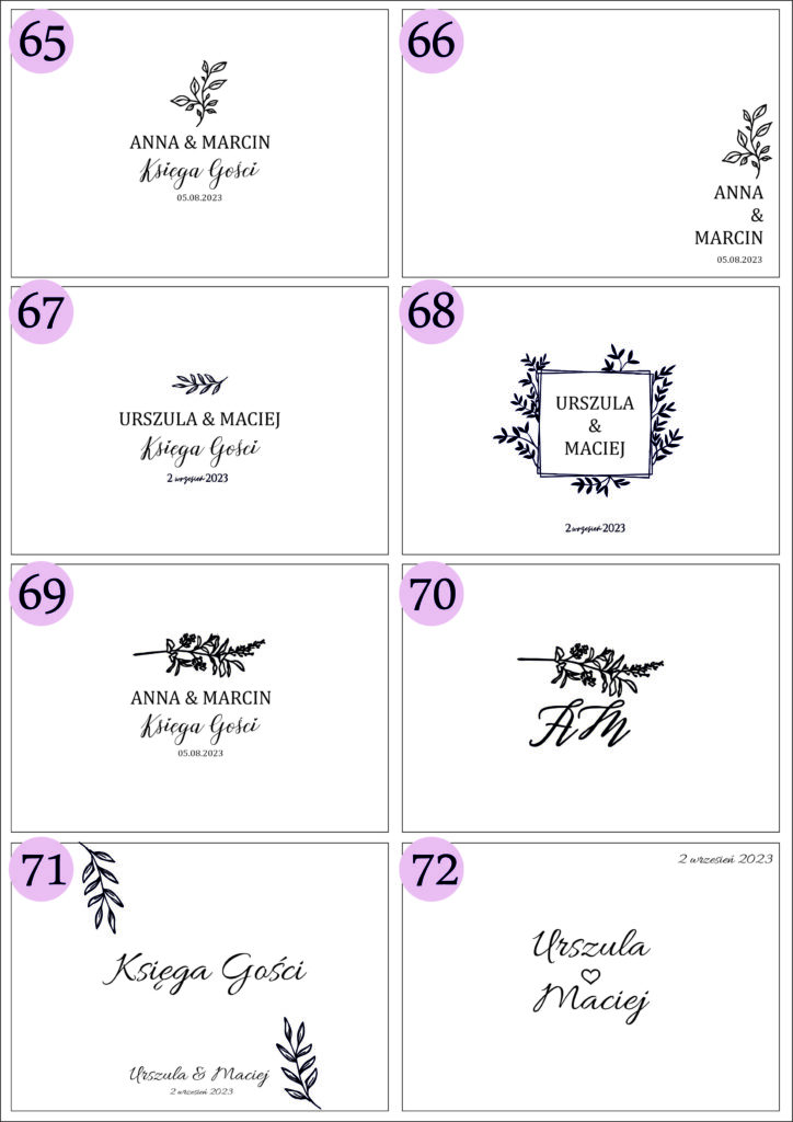drewniana personalizowana księga gości