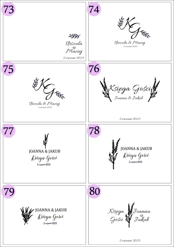 drewniana personalizowana księga gości