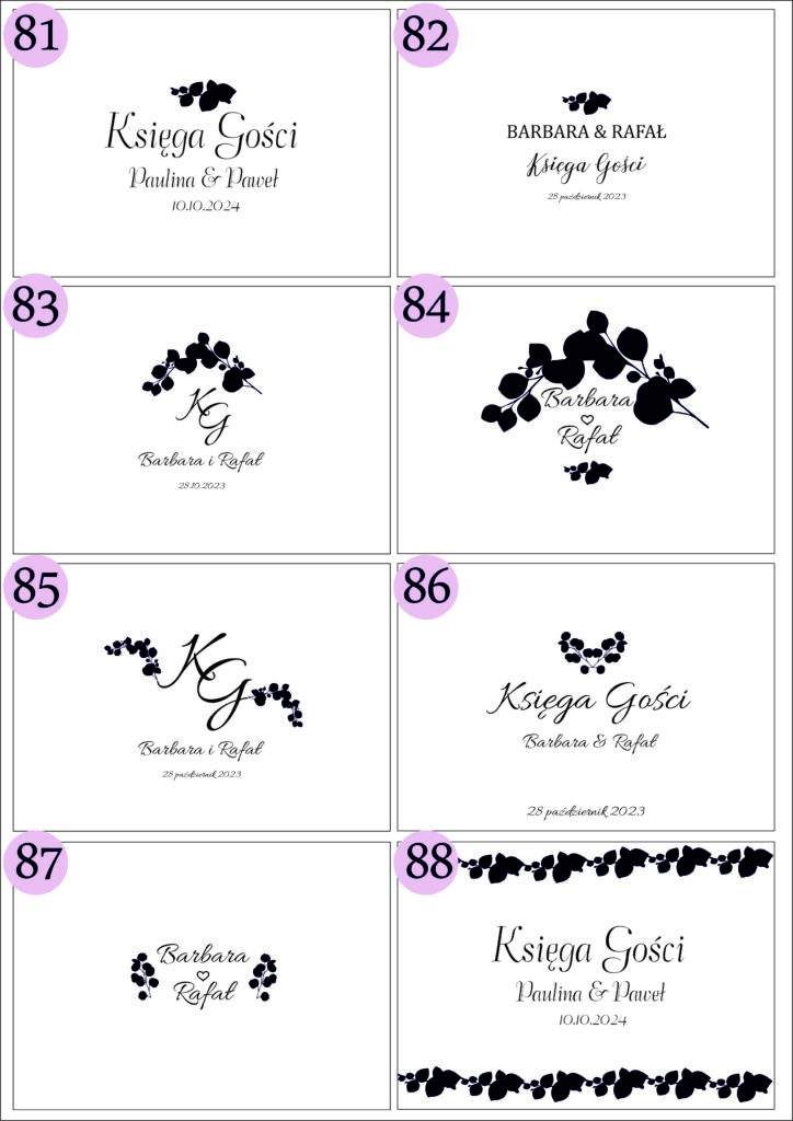 drewniana personalizowana księga gości