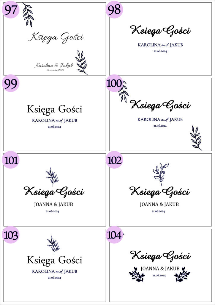 drewniana personalizowana księga gości