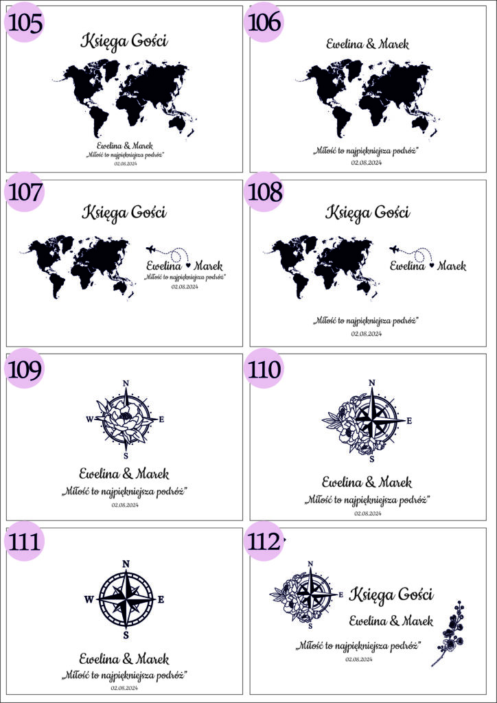 drewniana personalizowana księga gości